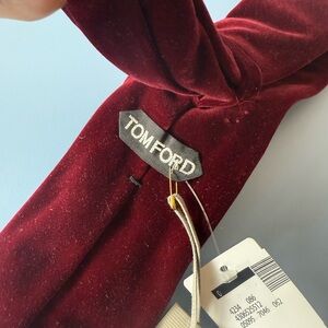 Tom Ford Burgundy Velvet Tie